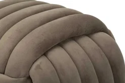 Pouf en tissu Softy 45 x 45 x 45 cm (Gris)