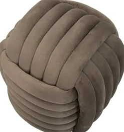 Pouf en tissu Softy 45 x 45 x 45 cm (Gris)