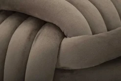 Pouf en tissu Softy 45 x 45 x 45 cm (Gris)