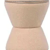 Pouf en tissu teddy Gustar (Marron sable)