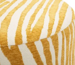 Pouf en tisu Savana 40 x 40 cm (Moutarde)