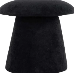 Pouf en velours Mushroom (Noir)