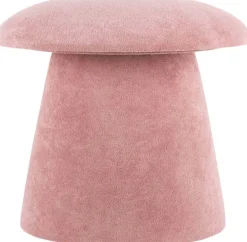 Pouf en velours Mushroom (Rose pâle)