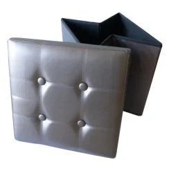 Pouf pliable PVC (Bronze)