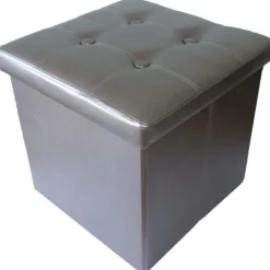 Pouf pliable PVC (Bronze)