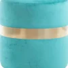 Pouf rond en velours Milo