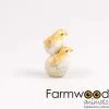 Poussins dans coquille en résine 10.5 x 7.5 x 13.5 cm