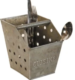 Range couverts cuisine en zinc