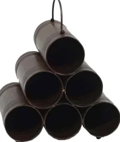 Rangement 6 bouteilles antique