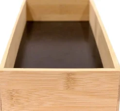 Rangement en bois pour tiroir fond noir (38 x 15 x 7 cm)
