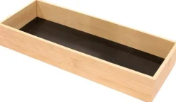 Rangement en bois pour tiroir fond noir (38 x 15 x 7 cm)