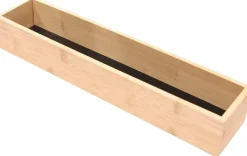 Rangement en bois pour tiroir fond noir (38 x 8 x 7 cm)