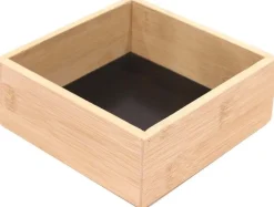 Rangement en bois pour tiroir fond noir (15 x 15 x 7 cm)