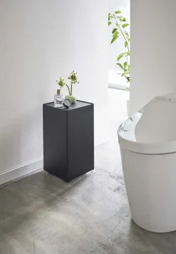 Rangement pour toilettes sur roulettes Caster (Noir)