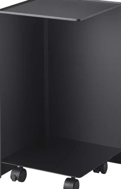 Rangement pour toilettes sur roulettes Caster (Noir)