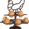 Range œufs poule en fonte