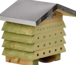 Refuge à abeilles en bois et zinc