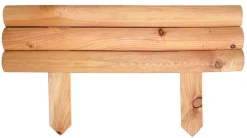 Retenue de terre en mélèze huilé 55 x 16.5 cm (Lot de 4)