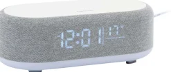 Reveil avec chargeur induction et enceinte Bluetooth Vogue (Gris)