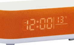 Reveil avec chargeur induction et enceinte Bluetooth Vogue (Orange)
