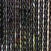 Rideau de porte en PVC noir Bellano (90 x 210 cm)