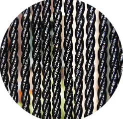 Rideau de porte en PVC noir Bellano (90 x 210 cm)