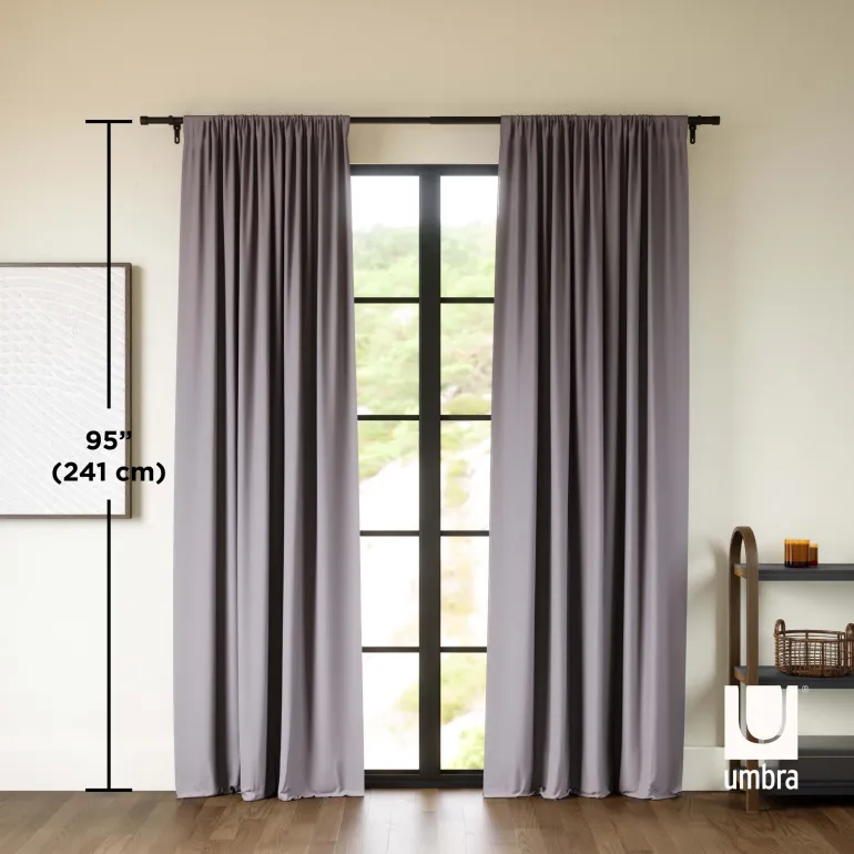 Rideaux occultants Twilight 241 x 132 cm (Lot de 2) (Anthracite)