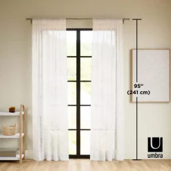 Rideaux Sheera 241 x 132 cm (Lot de 2)
