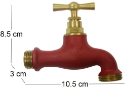 Robinet extérieur laiton coloré (Tuile)
