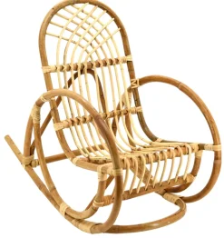 Rocking chair enfant en rotin naturel Rodéo