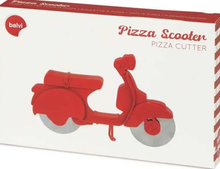 Roulette à pizza en plastique Scooter
