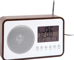 Réveil avec radio FM Retro (Marron)