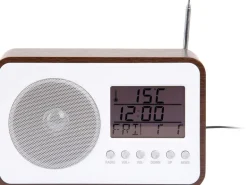 Réveil avec radio FM Retro (Marron)