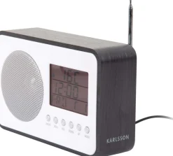 Réveil avec radio FM Retro (Noir)