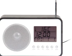 Réveil avec radio FM Retro (Noir)