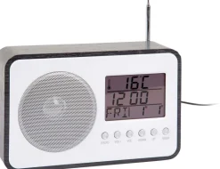 Réveil avec radio FM Retro (Noir)