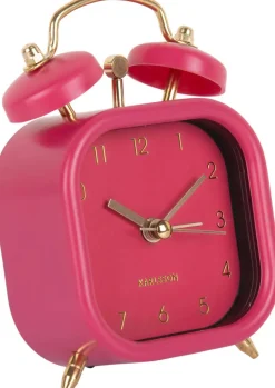 Réveil carré effet métallisé Glam Square (Rose)
