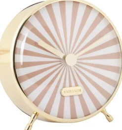 Réveil en métal Candy Swirl (Marron clair)