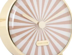 Réveil en métal Candy Swirl (Marron clair)