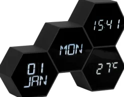 Réveil en silicone Six in the mix (Noir)