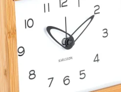 Réveil matin en bambou Tipico (Blanc)