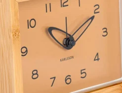 Réveil matin en bambou Tipico (Ocre jaune)
