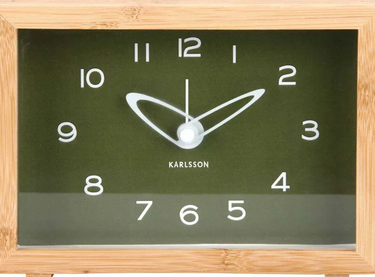 Réveil matin en bambou Tipico (Vert)