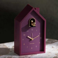 Réveil matin en plastique Cuckoo Oro (Mauve foncé)
