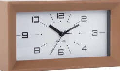 Réveil matin rectangulaire Lujo (Marron)