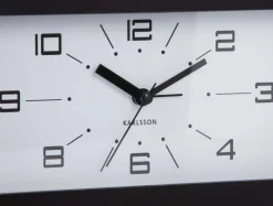Réveil matin rectangulaire Lujo (Noir)