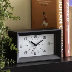 Réveil matin rectangulaire Lujo (Noir)