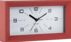 Réveil matin rectangulaire Lujo (Rouge)