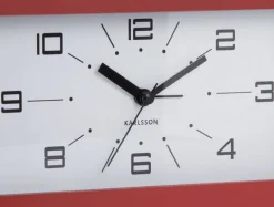 Réveil matin rectangulaire Lujo (Rouge)