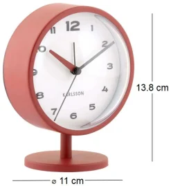 Réveil à poser Brisk Dome (Rouge)